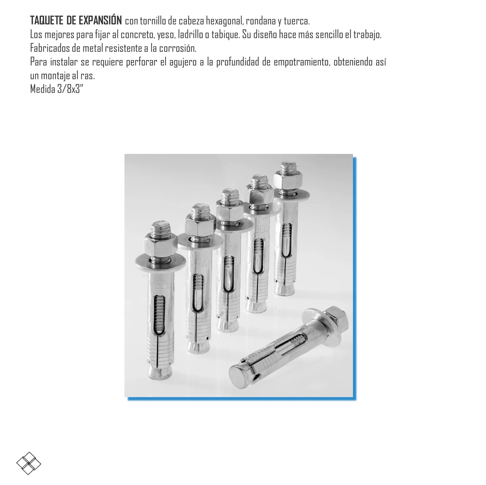 TAQUETES DE EXPANSIÓN